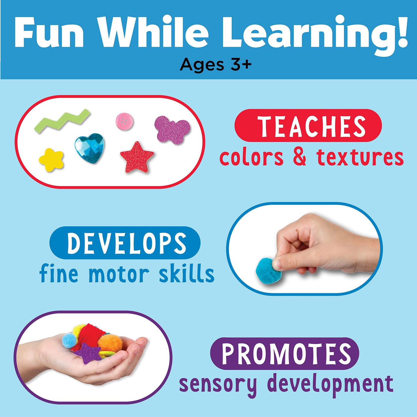 Creativity For Kids Sticky Wall Art: Star - Toddler Learning Toys. Crafts For 3 Year Olds, Preschool Crafts