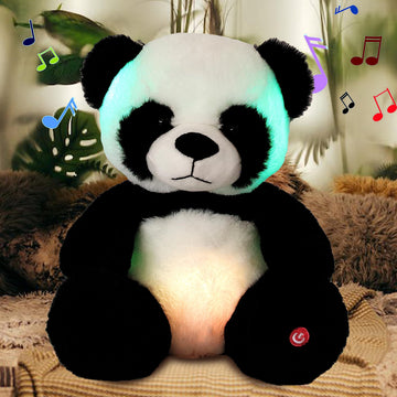Cuteoy Musical Led Panda Stuffed Animal Glow Soft Plush Toys Light Up In Dark Singing Bedtime Companion Birthday Gift For Kids On Christmas Birthday, 10''…