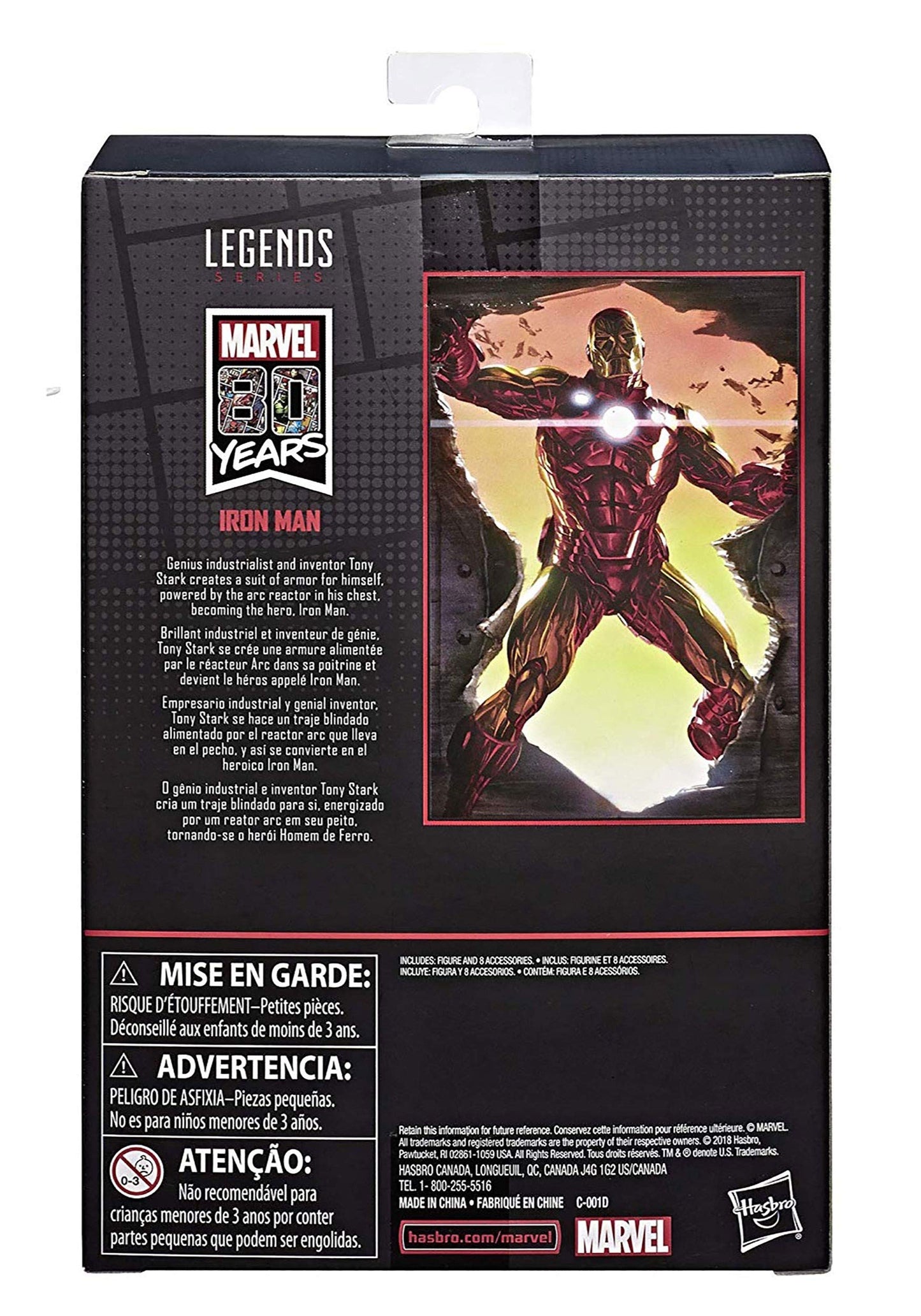 Marvel Comics 80th Anniversary Legends Series 6-Scale Vintage Comic-Inspired Iron Man