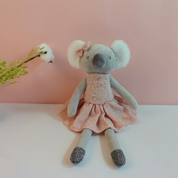 Mikee Fluffie Koala Stuffed Animals For Girls,15.7'' Girl Koala Plushies With Skirt,Cute Stuffed Animal For Girls As