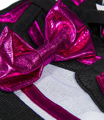 Metallic Hot Pink & Black Cheerleader Outfit Fits Most 8'-10' Stuffed Animals