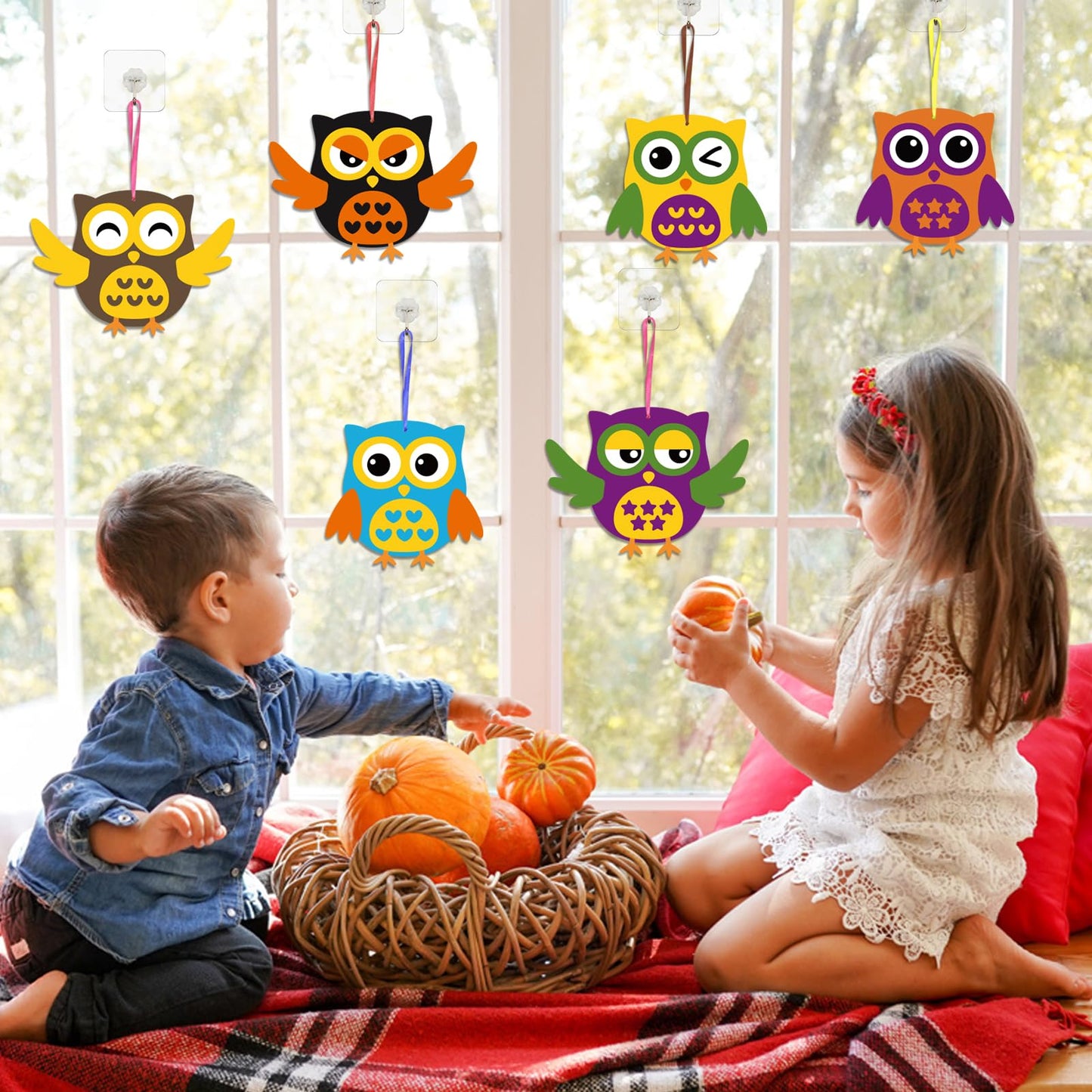 Fennoral 12 Pack Fall Craft For Kids Owl Craft Kits Make Your Own Owl Foam Stickers Diy Arts And Crafts For Boys Girls Art Activ