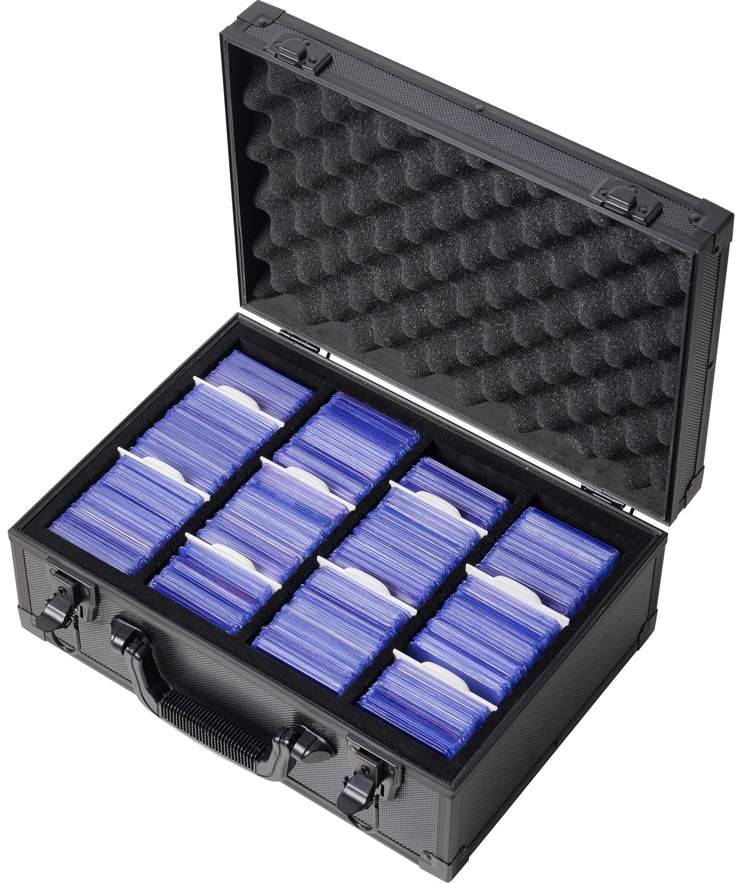 D Dacckit Toploader Storage Box With Card Dividers For 3'' X 4'' 35Pt Rigid Card Holders For Trading Cards & Sports Cards Compat