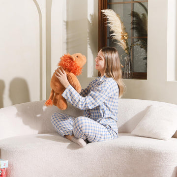 Niuniu Daddy 20'' | 3.3 Pound Weighted Lion Stuffed Animals For Adults, Cute Soft Lion Plush Toy For Toddler Teens Kids, Large L