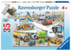 Ravensburger Busy Airport 35 Piece Jigsaw Puzzle for Kids - Engaging, Anti-Glare, Perfect Fit, White, Model 08603
