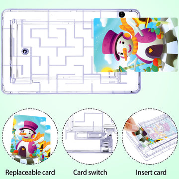 Skylety 5 Pcs Money Puzzle Box Gift Card Box Plastic Puzzle Card Holder Fun Maze Intellectual Pinball Machine Game for Teens and mature-themeds Birthday Party Favors(Clear Blue Purple Pink Green)