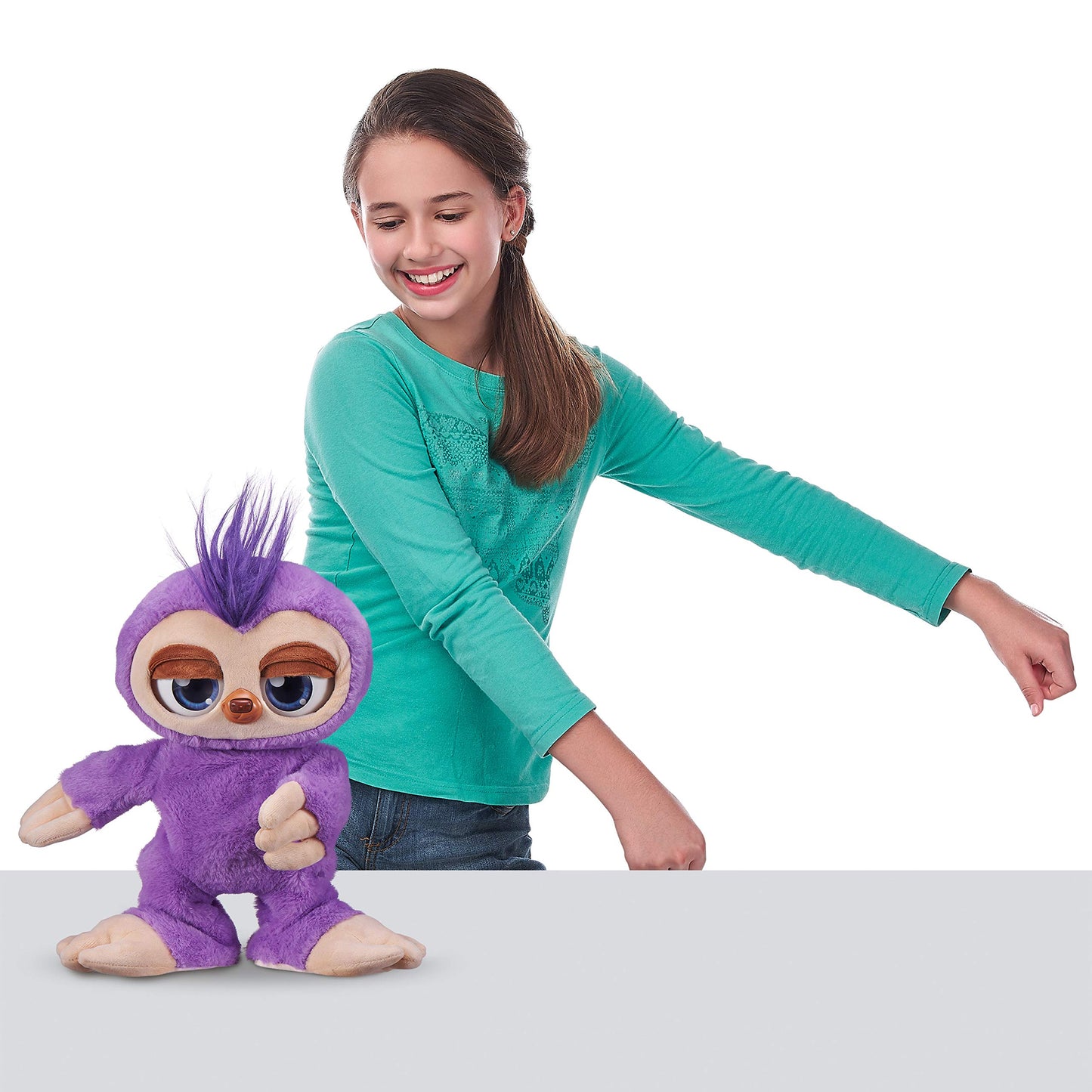 Pets Alive Fifi The Flossing Sloth Purple - 11' Interactive Animal Dancing Robotic Plush Toy With 3 Songs, Floss Dance, Adorable Gift, Party Plush Toy Kids Ages 3+