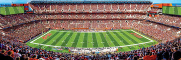 MasterPieces NFL Cleveland Browns 1000 Piece Jigsaw Puzzle - Center View Panoramic, 13"x39", Team Color, Model 91430