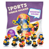 Forest & Twelfth Sports-Themed Rubber Duckies - Multicolor Mini Rubber Ducks, 2'' Hockey, Baseball, Football, Basketball, And So