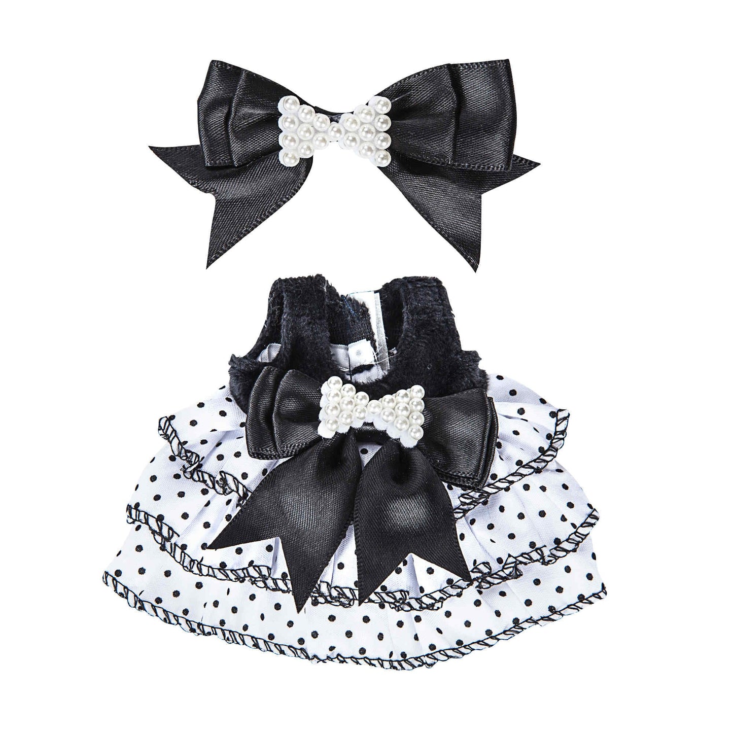 Winsenpro 17cm Doll Clothes Cute Doll Outfit and enhanced Fashion Dresses (NO Doll) (Black)