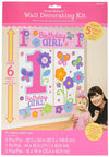 Wall Decorating Kit | 1st Birthday | Girl | Flowers and Butterflies Collection