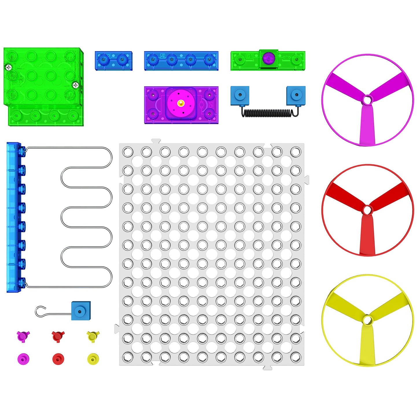 E-Blox Building Blocks Circuit Kit, Build Your Own Fan Launch Wire Maze Challenge, Steady Hand Wins, Friendly Competition, Ages