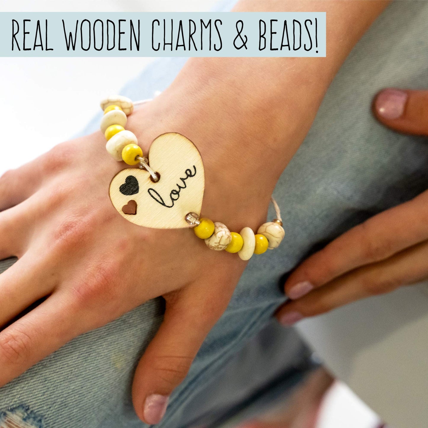 Stmt Diy Wooden Charm & Tassel Jewelry Art & Craft Kit By Horizon Group Usa, Design & Create 10Piece Of Vsco Girl Jewelry, Inclu