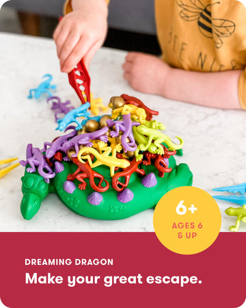 SimplyFun Dreaming Dragon Kids Game - Steady Hands & Luck - 2-4 Players - Ages 6+ - Plastic