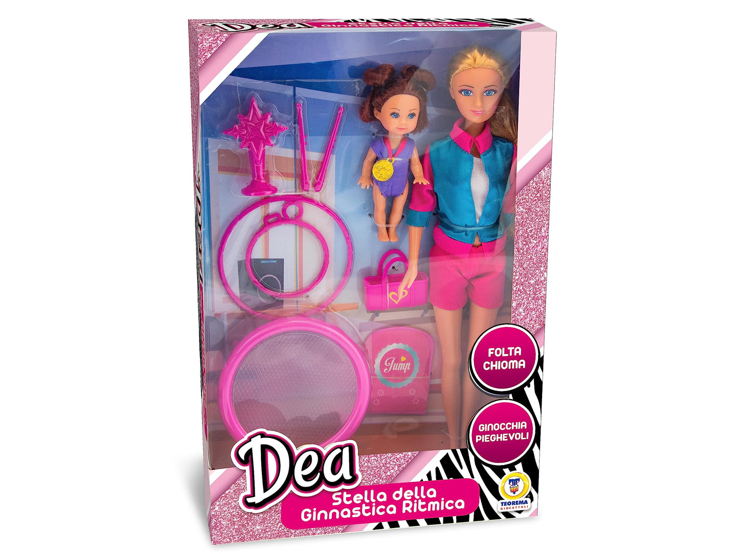Teorema 67995 Gymnastics Star Rhythmic Gymnastics Doll with Accessories