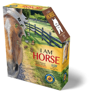 Madd Capp Puzzles - I Am Horse - 550 Pieces - Animal Shaped Jigsaw Puzzle