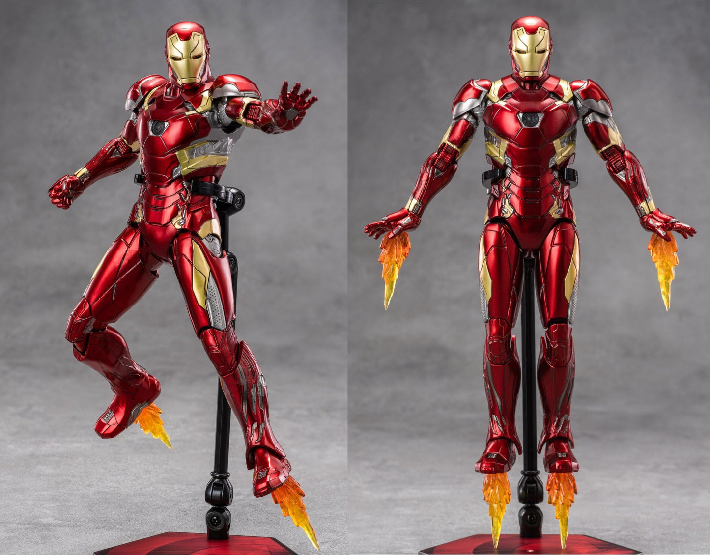 Lonullymege Ironman Mk46 Action Figures-7 Inch All Joints Movable Collectable Toys-Full Metal Painting With Lots Of Accessories Stark Model(1/10 Scale)