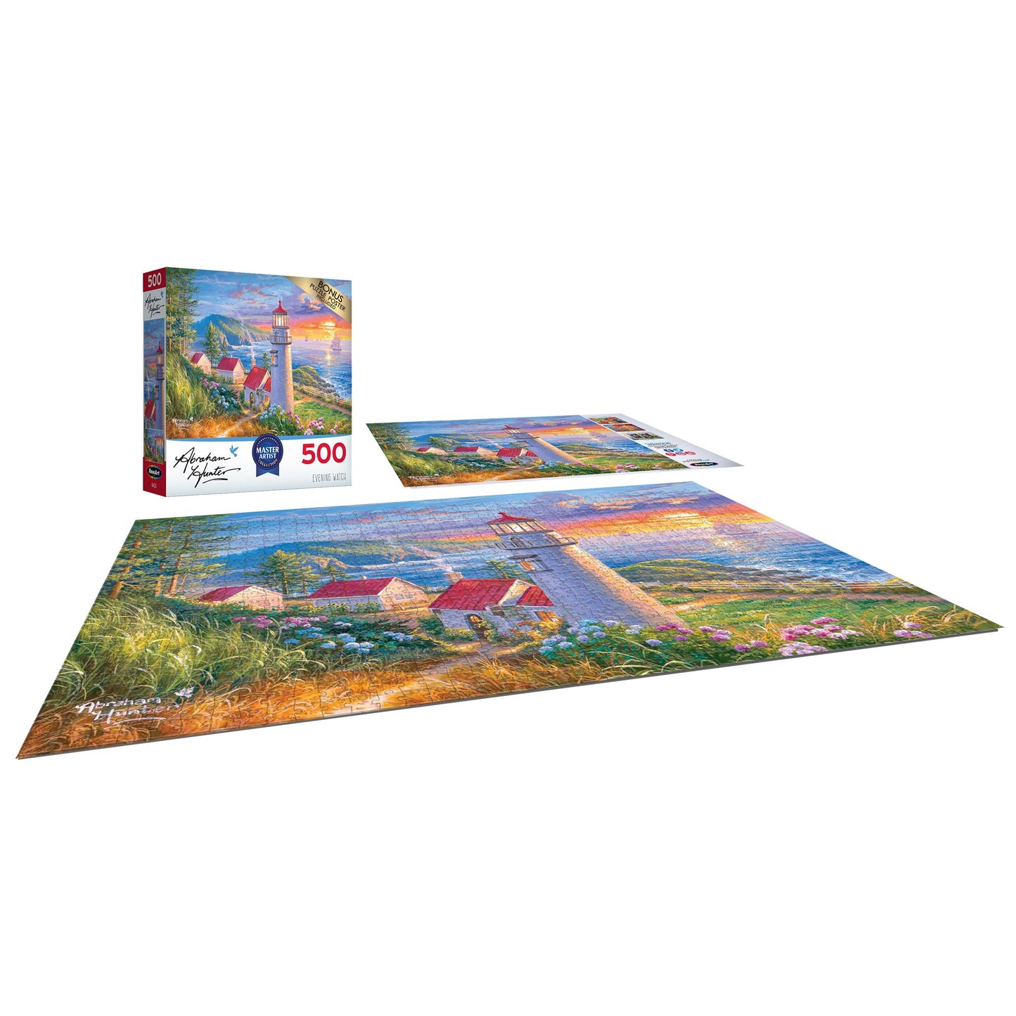 Roseart Abraham Hunter - Evening Watch - 500 Piece Jigsaw Puzzle