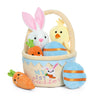 Lofytain Easter Basket -My First Easter Basket Stuffed Plush Playset Baby'S First Easter Basket Stuffed Cartoon Bunny Easter Egg