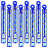 Rotatingpals 32 Pcs Blue with Gold Ring Print Bubble Wands Bubbles Party Favors for Summer Activity Birthday Gifts School Prizes