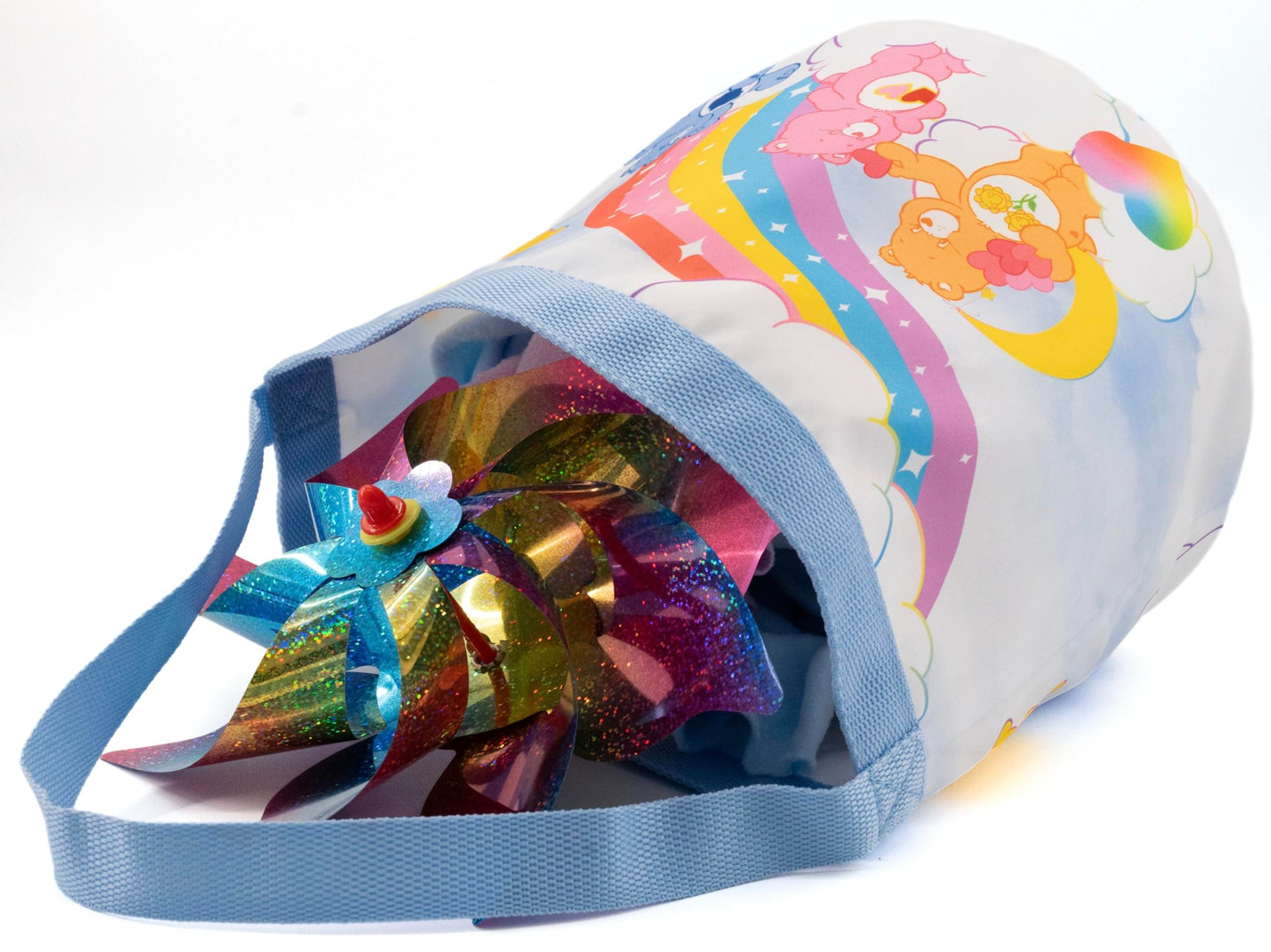 Fast Forward Care Bear Easter Baskets for Kids | Kids Toy Storage Easter Bucket Tote Bag for Girls, Boys, Unisex | Cute Soft Gif