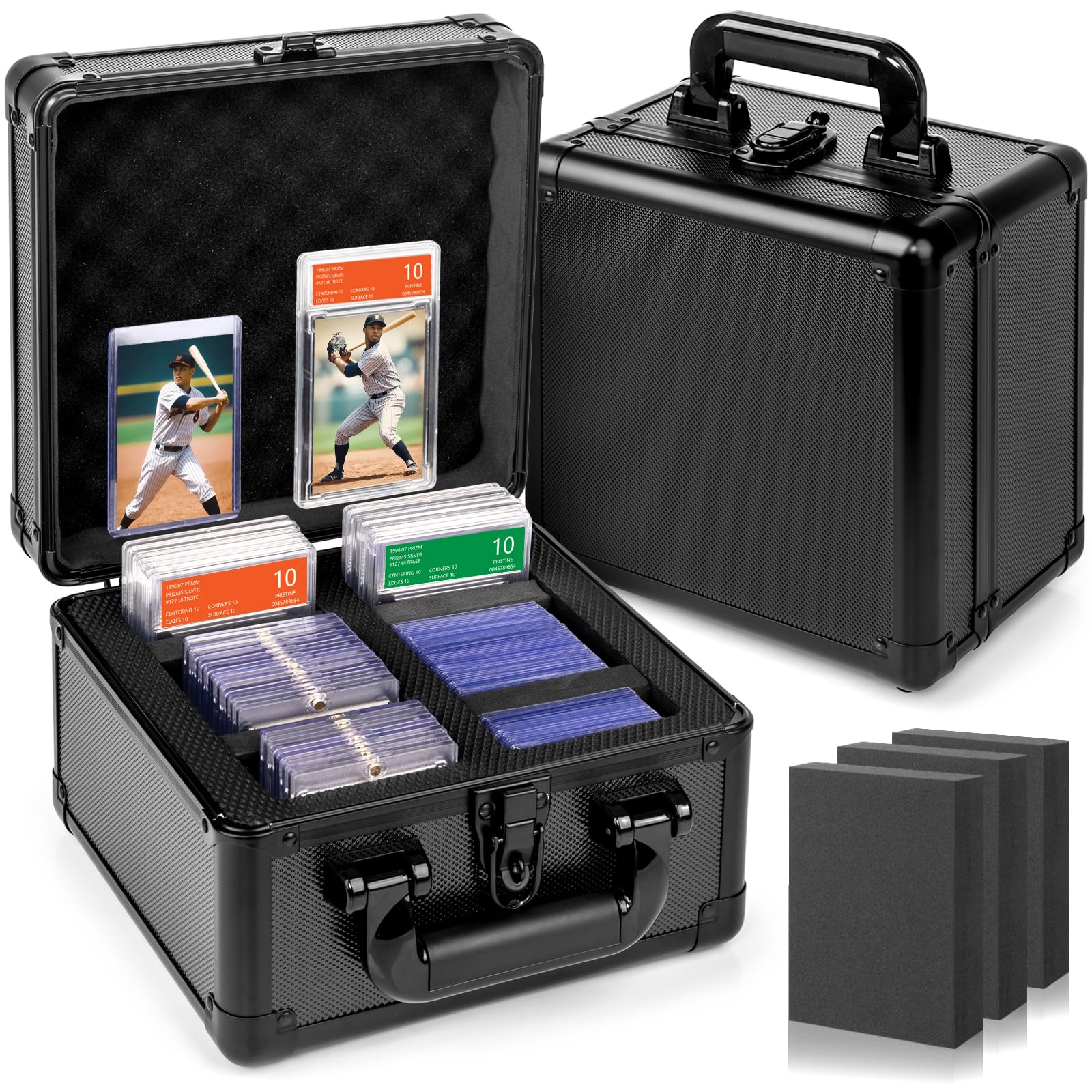 illuminati card game rare cards MewVeer Trading Card Storage Box, Hard Aluminum Case, Holds 70 PSA & 2 –  Toytooth