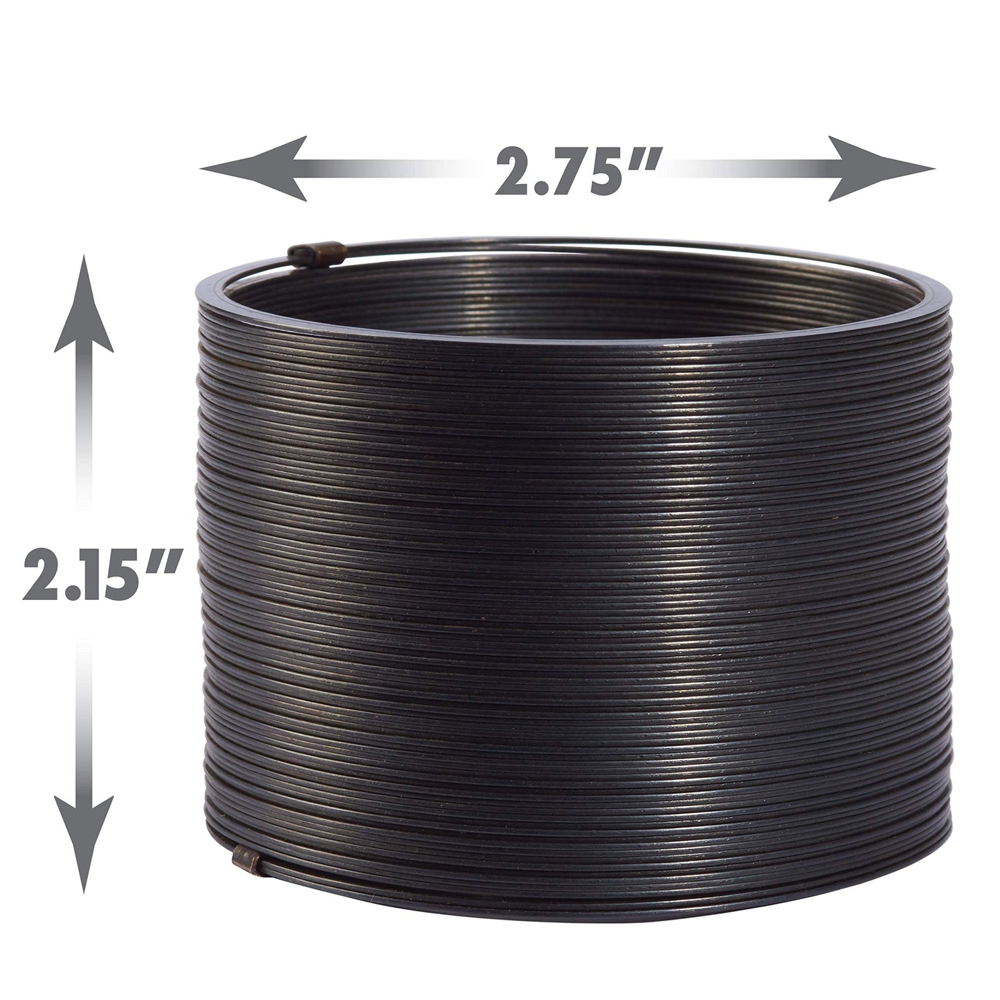 Just Play Collector’s Slinky - Original Black Metal Walking Spring Toy, Small, Fidget & Party Favor for Kids Ages 5+ (Model 03110)