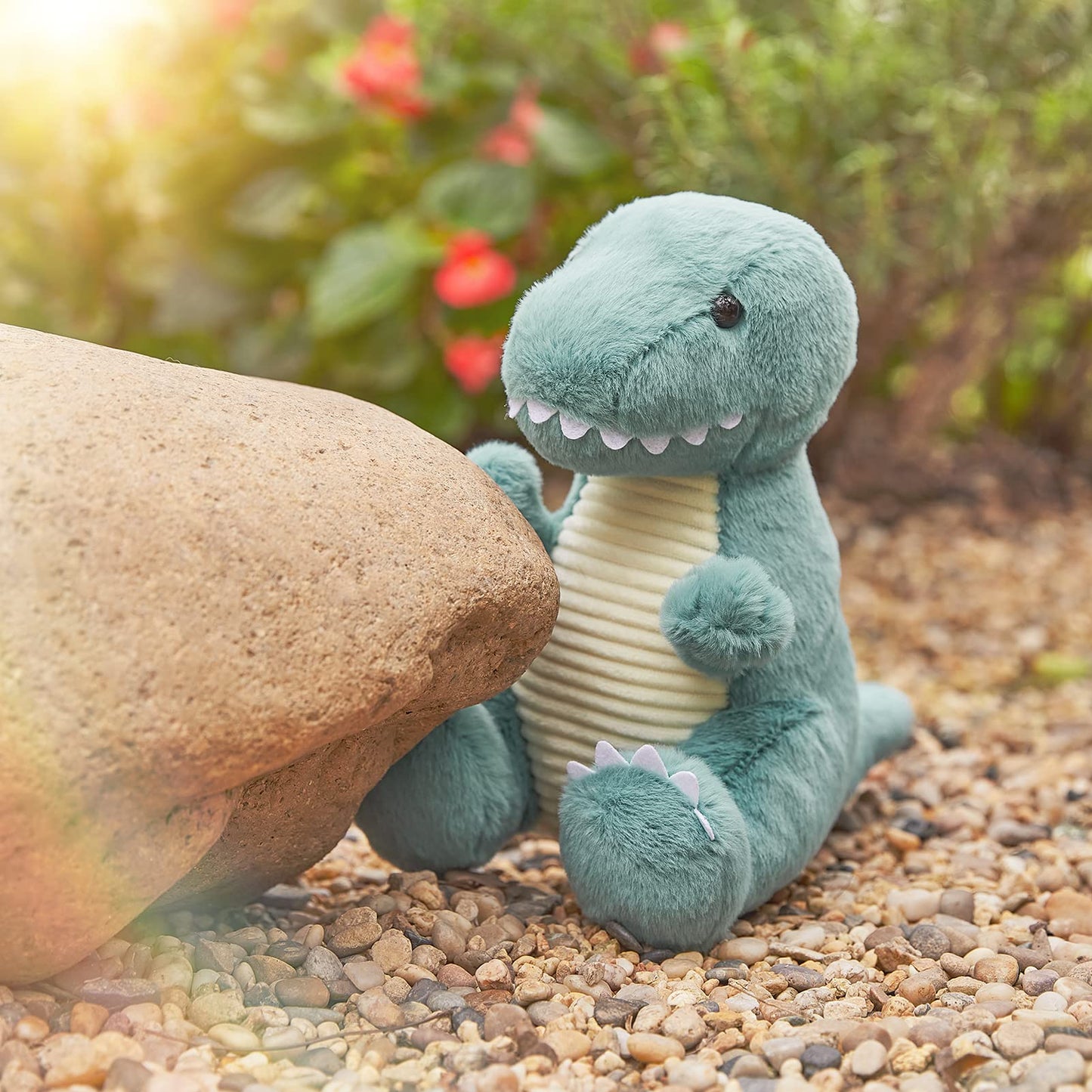 Tcbunny Baby Dinosaur Bedtime Stuffed Animal Plush Toy 12'', Gifts For Birthday, Valentine, Christmas (T-Rex, Blue), (Bpt-0008-B