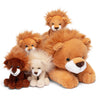 IKASA Lion Plush Toy Set - 17" Soft Mama & Baby Stuffed Animals, Cute Cuddly Polyester Gifts for Kids