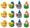 Cool Rubber Ducks (2') Standard Size. (12 Pack) Cute Duck Bath Tub Pool Toys. (Carnival Themed Rubber Ducks)
