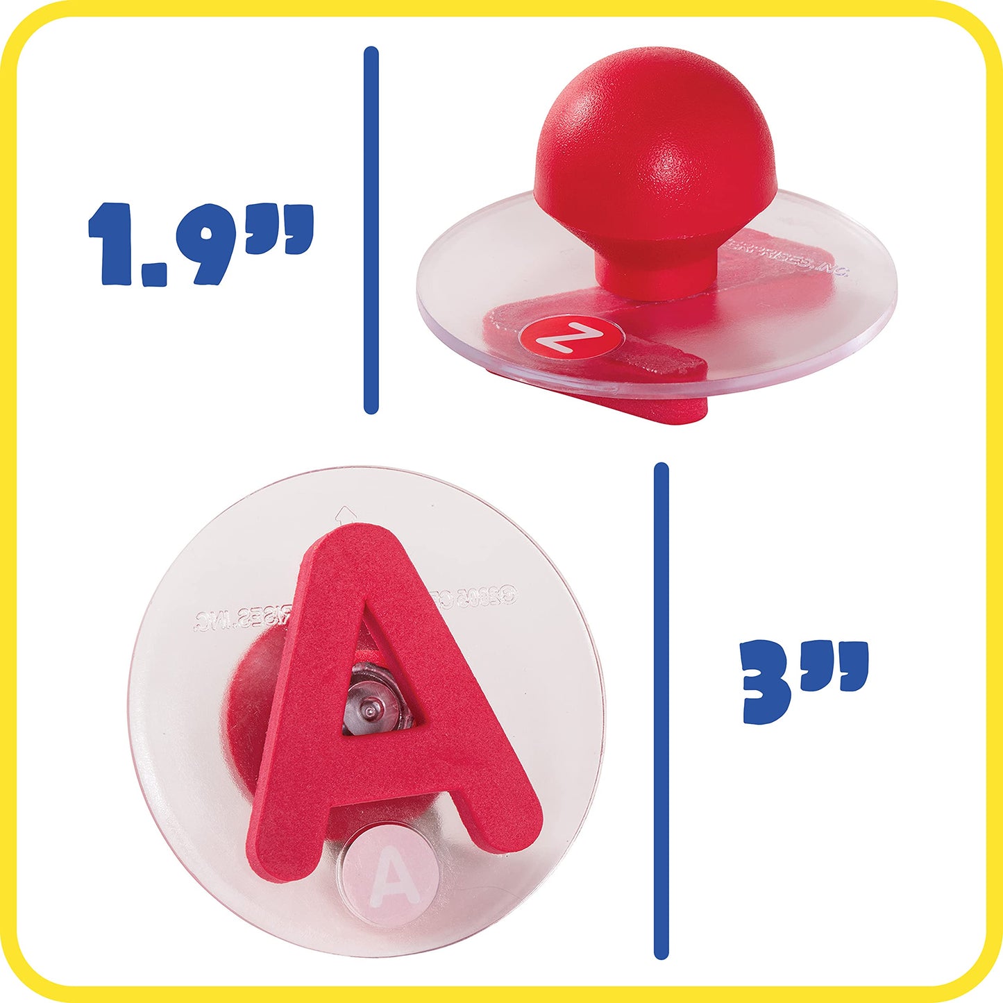 READY 2 LEARN Giant Stampers - Alphabet - Uppercase - Set of 28 - Easy to Hold Foam Stamps for Kids - Arts and Crafts Stamps for