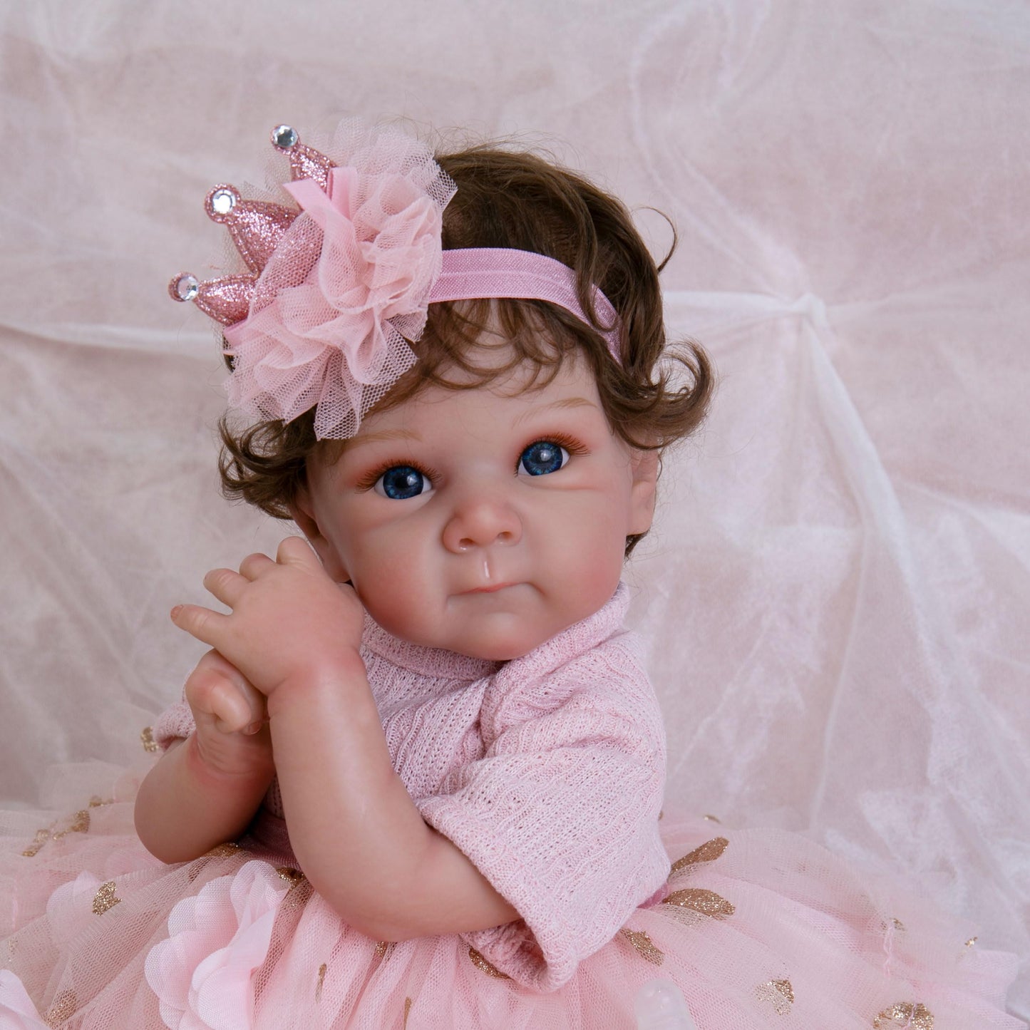 Ekokiz Realistic Baby Doll Girl-20- Inch Real Life Like Baby Dolls Reborn Baby Dolls That Look Real Soft Cloth Body With Baby Do