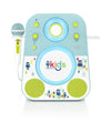Singing Machine Kids Smk250Bg Mood Led Glowing Bluetooth Sing-Along Speaker With Wired Youth Microphone Doubles As A Night Light