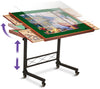 Joyberri Jigsaw Puzzle Table/Rolling Desk - 1500 Piece Puzzle Board/Portable Jigsaw Tables With Drawers And Legs - Height Adjust