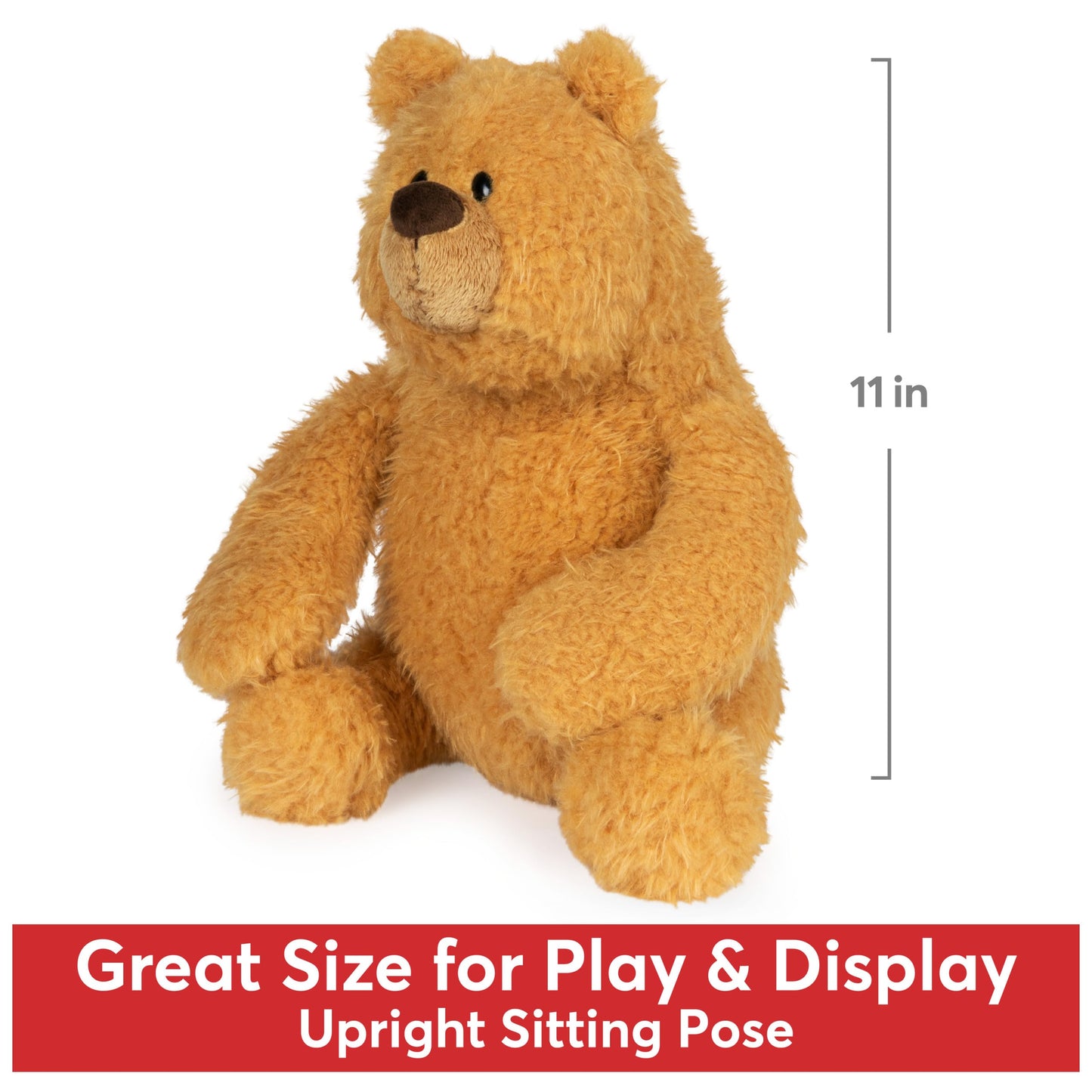 GUND Growler Teddy Bear Plush Stuffed Animal, 11 Inch Classic Brown Bear, Soft Plush Material, Model 6063137
