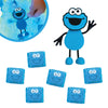 Glo Pals X Sesame Street Cookie Monster Water-Activated Bath Toy With 6 Reusable Light-Up Cubes For Sensory Play