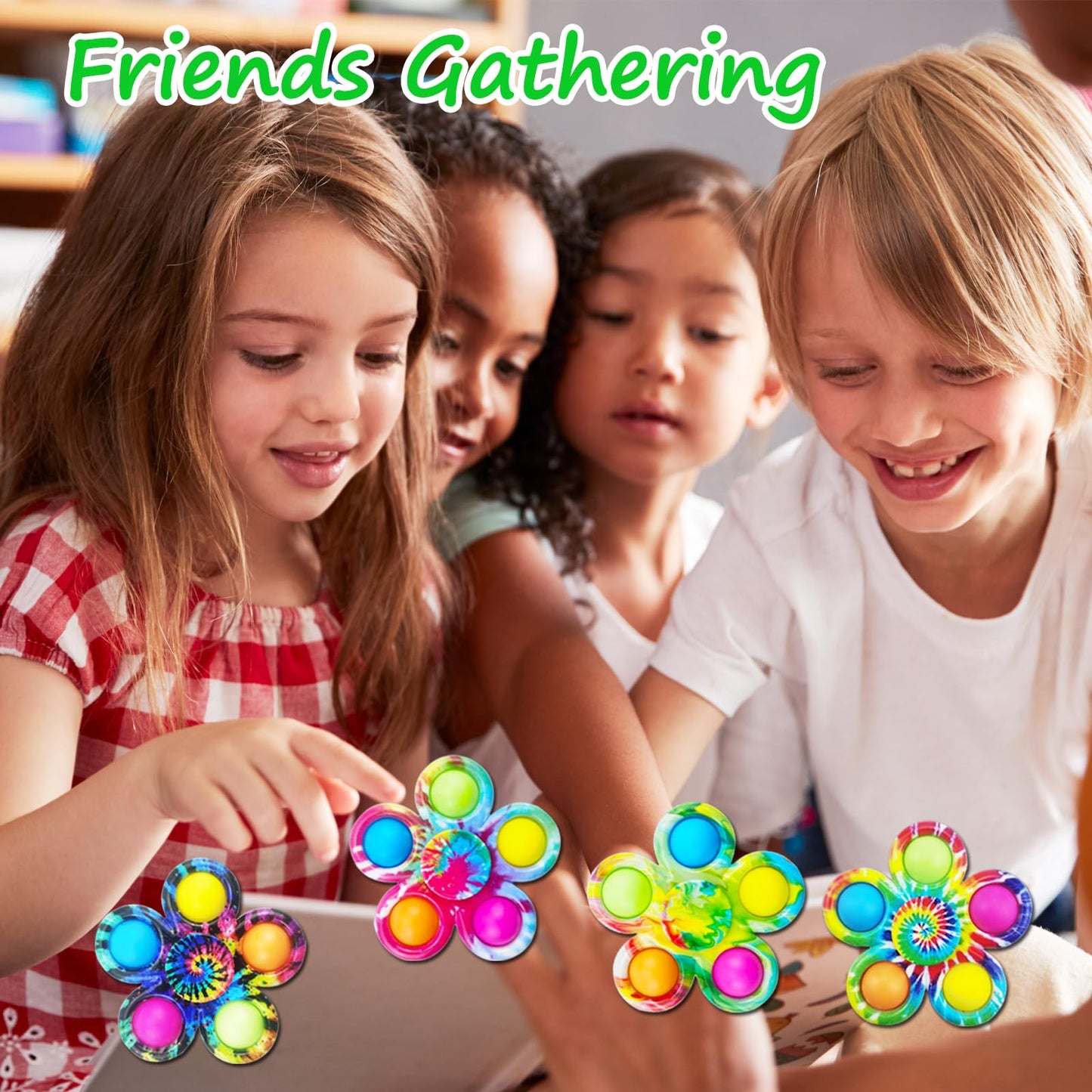 50Pcs Fidget Spinner Pop Fidget Toys Bulk For Adults, Fidget Toys For Kids 8-12 3-5, Adhd Autism Fidgets For Teens Toddler, Sens