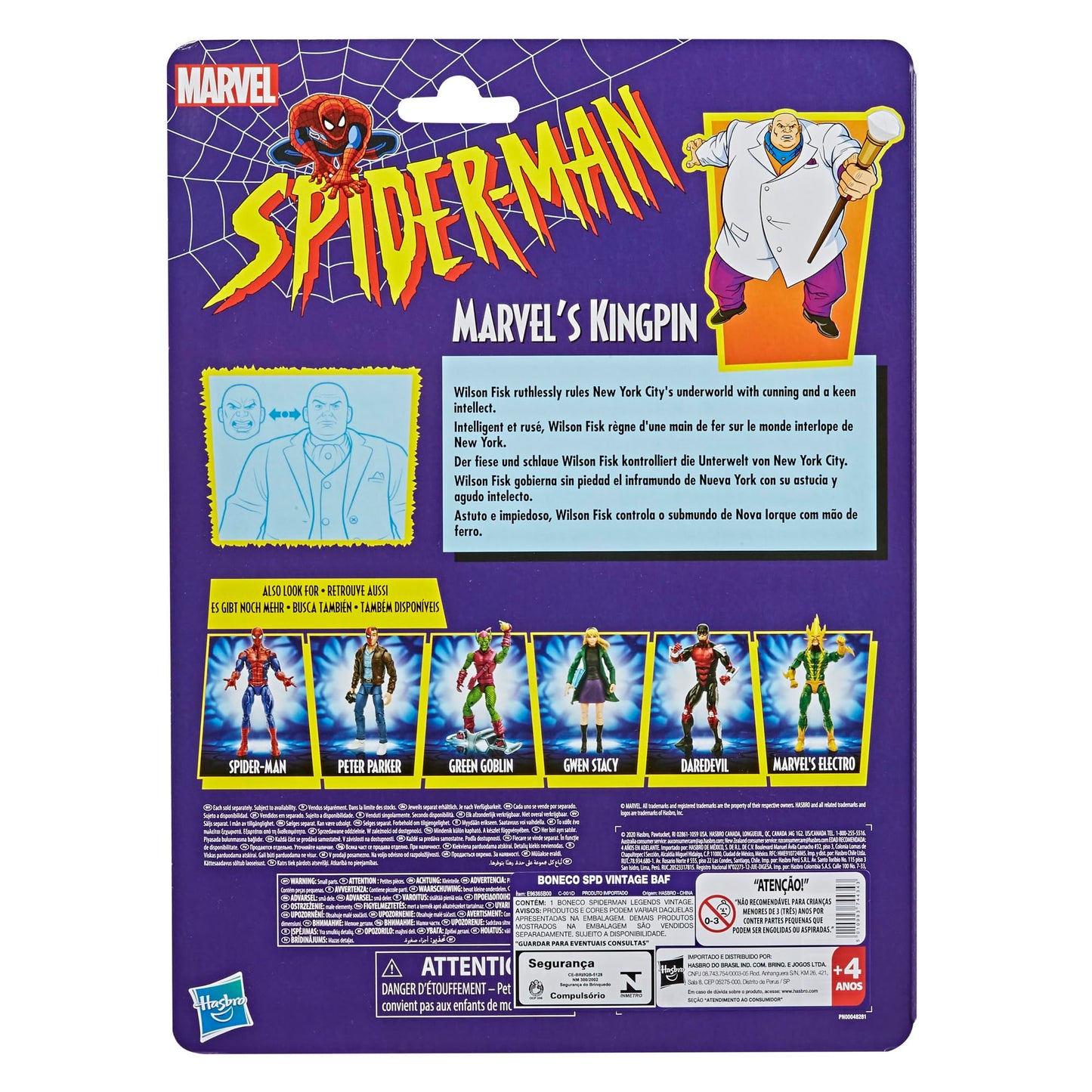 Marvel Hasbro Legends Series 6-Inch Collectible Kingpin Action Figure Toy Vintage Collection