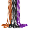 ZZYFGH 12 PCS 33'' 7mm Halloween Bead Necklace Bulk, Purple Black Orange Bead Party Favors,Halloween Toy Necklaces Accessories f