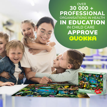 Quokka 100 Piece Puzzles For Kids Ages 4-6 – Floor Kids Puzzles Ages 6-8 Year Old – Toy For Learning Forest Bugs For 8-10 Yo – Jigsaw Toddler Game For Boy And Girl Ages 3-5