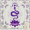 Knana Tarot Cloth Altar Cloth Tarot Mat Witchcraft Tarot Cloth Silk For Reading Tarot Accessories Tarot Cloth For Spread - With Tarot Card Bag (Purple Snake)