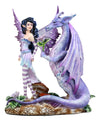 Ebros Gift Amy Brown Romantic Twilight Dragon Courting Fairy Figurine Dragons Are Romantic Statue Fantasy Collectible 8' H