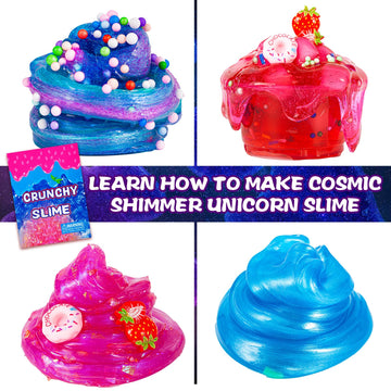 Crunchy Slime Kit,Sparkling Slime Making Kit,Foam, Jelly Cube Slime For Party Favors Kids Boys Girls Birthday Carnival Treasure Classroom Prizes