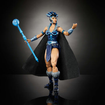 Masters of the Universe Masterverse 7-Inch Action Figure, New Eternia Evil-Lyn, Motu Toy Villain Sorceress, 30 Articulations, St