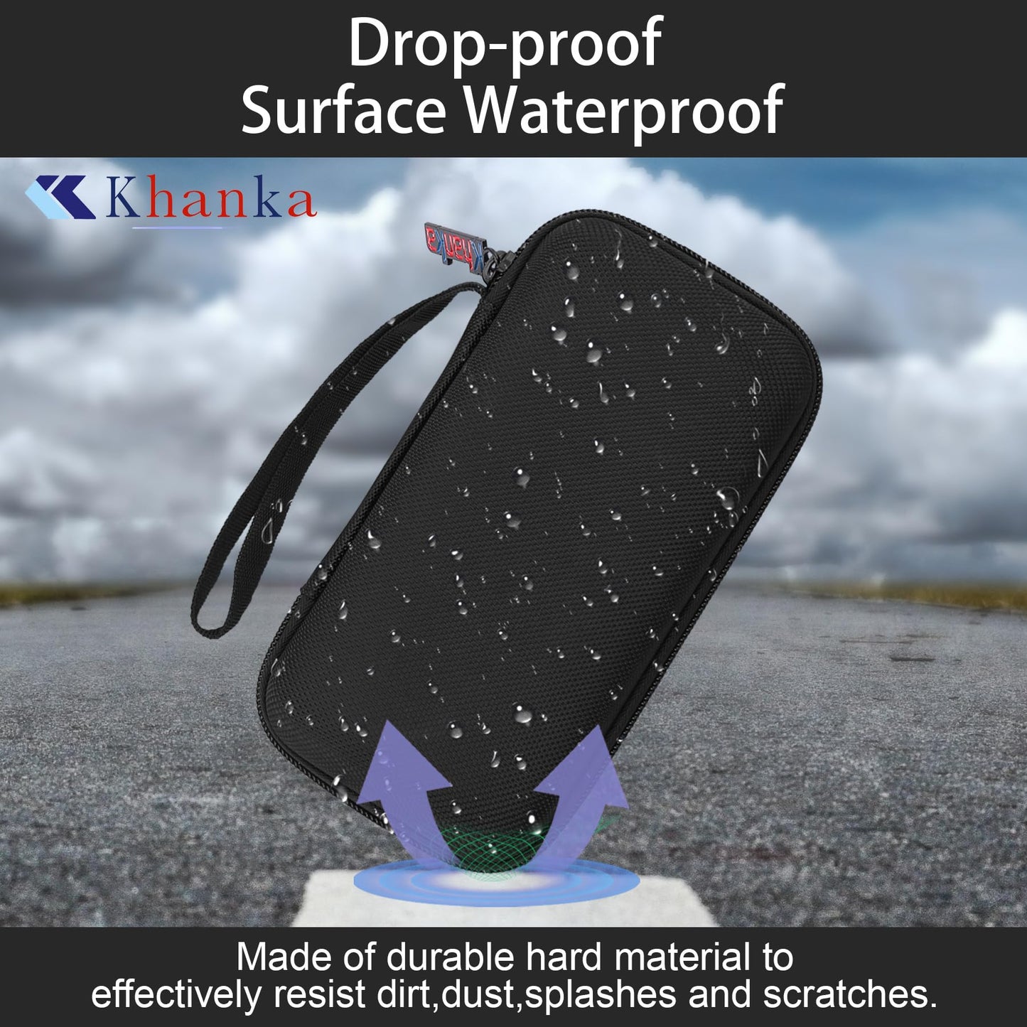 Khanka Hard Travel Case Replacement For Rg40Xx H Retro Handheld Game Console,Case Only. (Black)