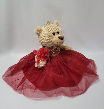 KINNEX COLLECTIONS SINCE 1997 20'' Quince Anos Quinceanera Last Doll Teddy Bear with Dress (Centerpiece) ~ ARC16832-7 (Burgundy)