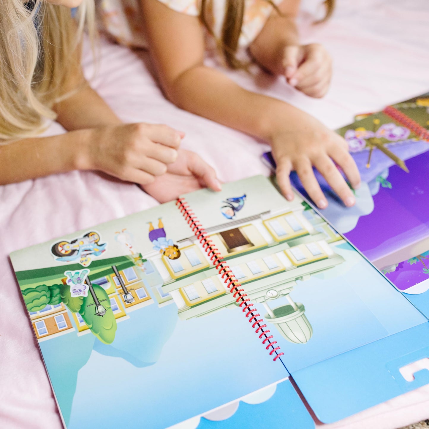Melissa & Doug Restickable Stickers Flip-Flap Pad 3-Pack, Classic Missions, Adventure Bay, 7.5 inches, Multi, Model 33309