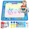 Toddler Toys For 2 3 4 5 Year Old Kids Boys Girls, Water Doodle Mat For Toddlers 2-5 Preschool Educational Learning Toys Halloween Birthday Easter Basket Stuffers Gift For 2-8 Year Old Boys Girls Blue