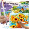 QUOKKA 10PACK Water Painting Dementia Activities for Seniors - Vibrant Blooms - Alzheimers Products for Elderly - Activities for