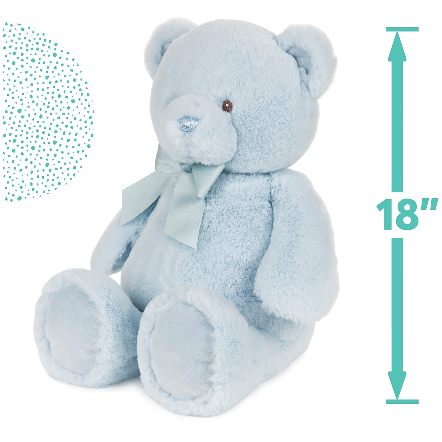 Gund Baby My First Friend Teddy Bear, Blue, Ultra Soft Animal Plush Toy For Babies And Newborns